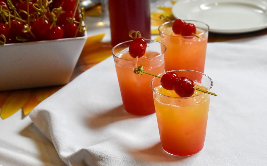Signature cocktails served at the Waters Edge dining venue at Willow Brook Run in Delaware, Ohio, where senior residents enjoy elevated dining experiences.